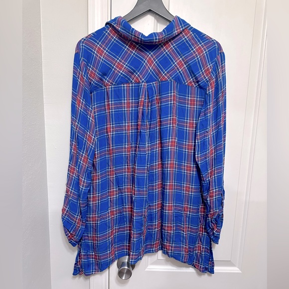 Worn one time only soft tunic fit women’s flannel - Picture 6 of 9